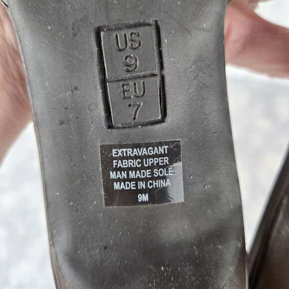 Aerosoles Kitten Heels Women 9 Extravagant Brown Tan Gold Hardware Preppy Office - Picture 4 of 9